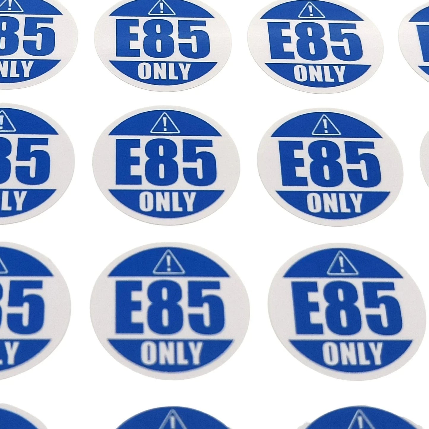E85 Only Decal 1" Round Sticker for Gas/Diesel/Petrol Fuel Warning
