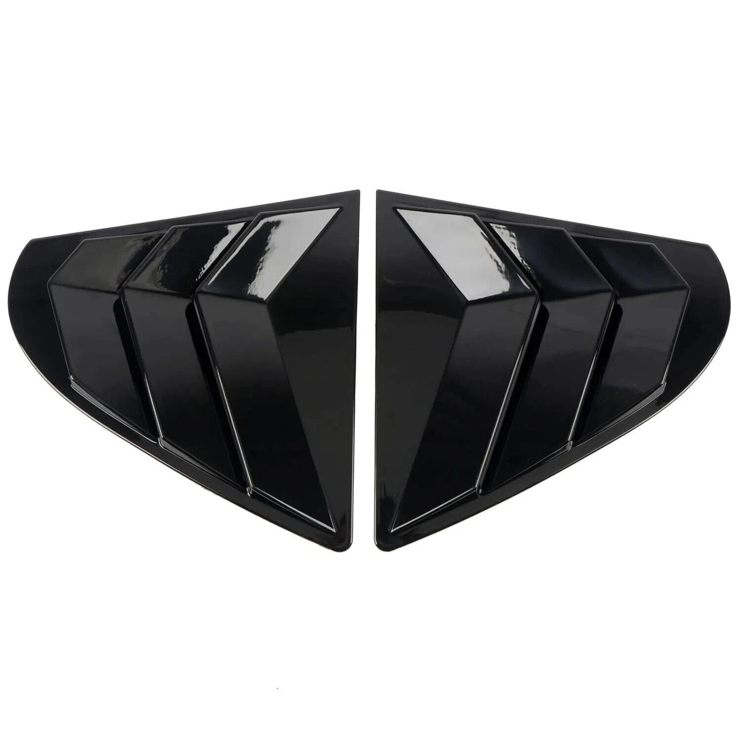 Gloss Black Side Vent Window Louver Cover Trim for Mitsubishi Lancer EVO (09-16)