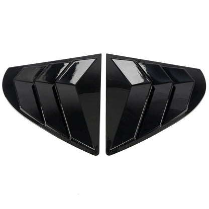 Gloss Black Side Vent Window Louver Cover Trim for Mitsubishi Lancer EVO (09-16)