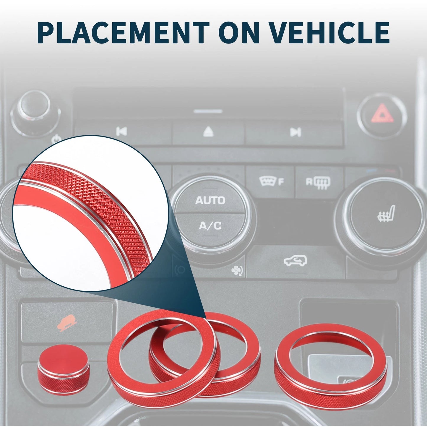 AC Media Switch Knob Cover  for Land Rover Range Rover Evoque (2012-2018)