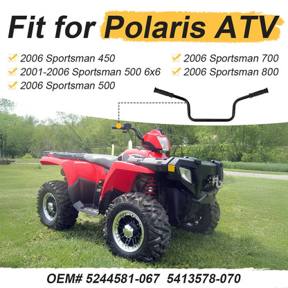 Heavy Duty Handlebar w/Grips for Polaris Sportsman 400/500/700/800 (2001–2006)