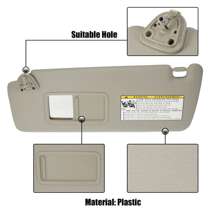 Front Left Car Sun Visor for Toyota Highlander (2004-2007)