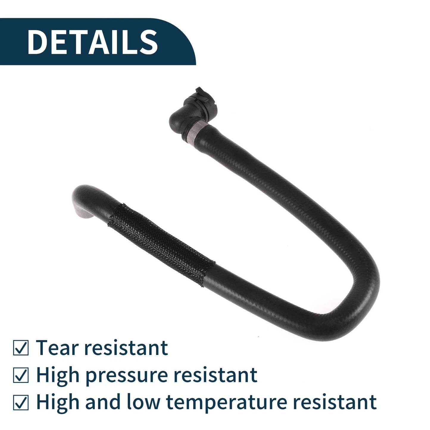 Radiator Hose Warm Air Inlet Pipe for Volvo S60 (2001-2007) 1 x Rubber Black