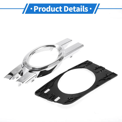 Right Fog Light Grill for Mercedes-Benz (2006-2012) Silver Tone, Black