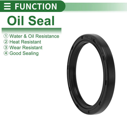 Oil Seal 60x75x8mm Rotary Shaft Seal NBR Rubber High-Pressure Black