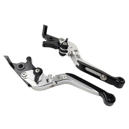 CNC Extendable Brake Clutch Levers for Honda VFR1200F (2010-2014) Silver