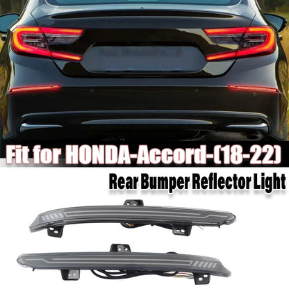 Rear Bumper Reflector Dynamic Red LED Sequential Light for 2018-2022 Accord