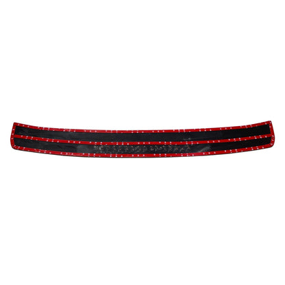 Red Rear Bumper Step Door Scuff Plate for Toyota Fortuner (2015-2022)