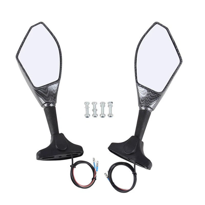 2 x Motorcycle Rearview Mirrors with LED Turn Signals for Honda CBR 600 F3 F4