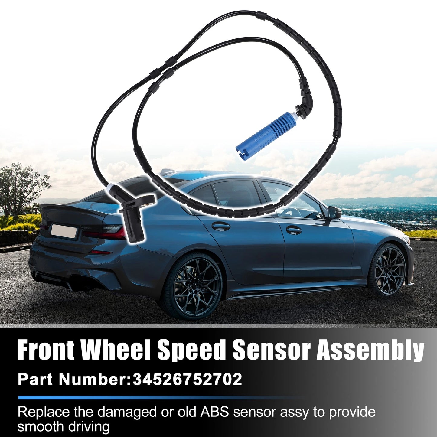 ABS Wheel Speed Sensor for BMW 330Ci (2001-2006) - Rear Left & Right Side