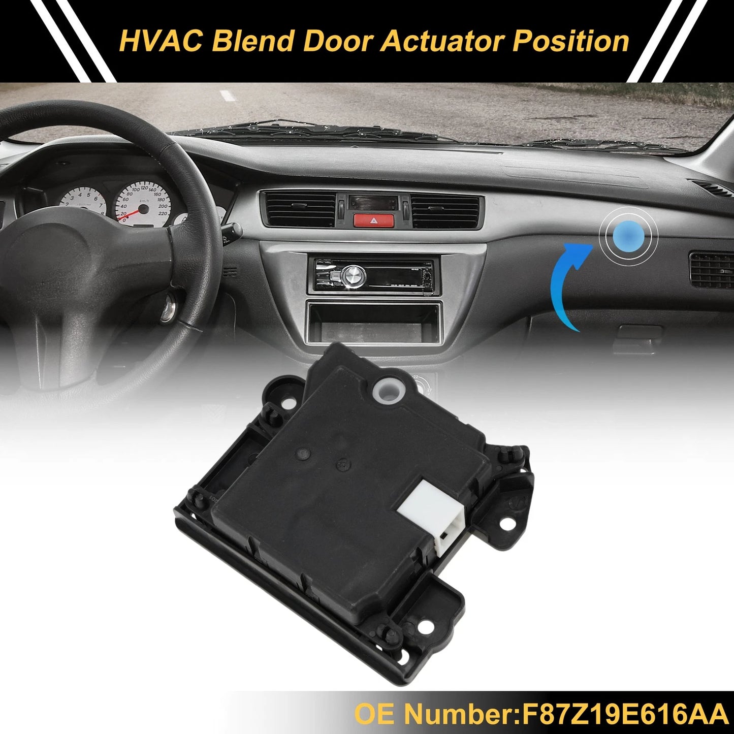 HVAC Heater Blend Door Actuator for Ford Explorer (1998-2002)