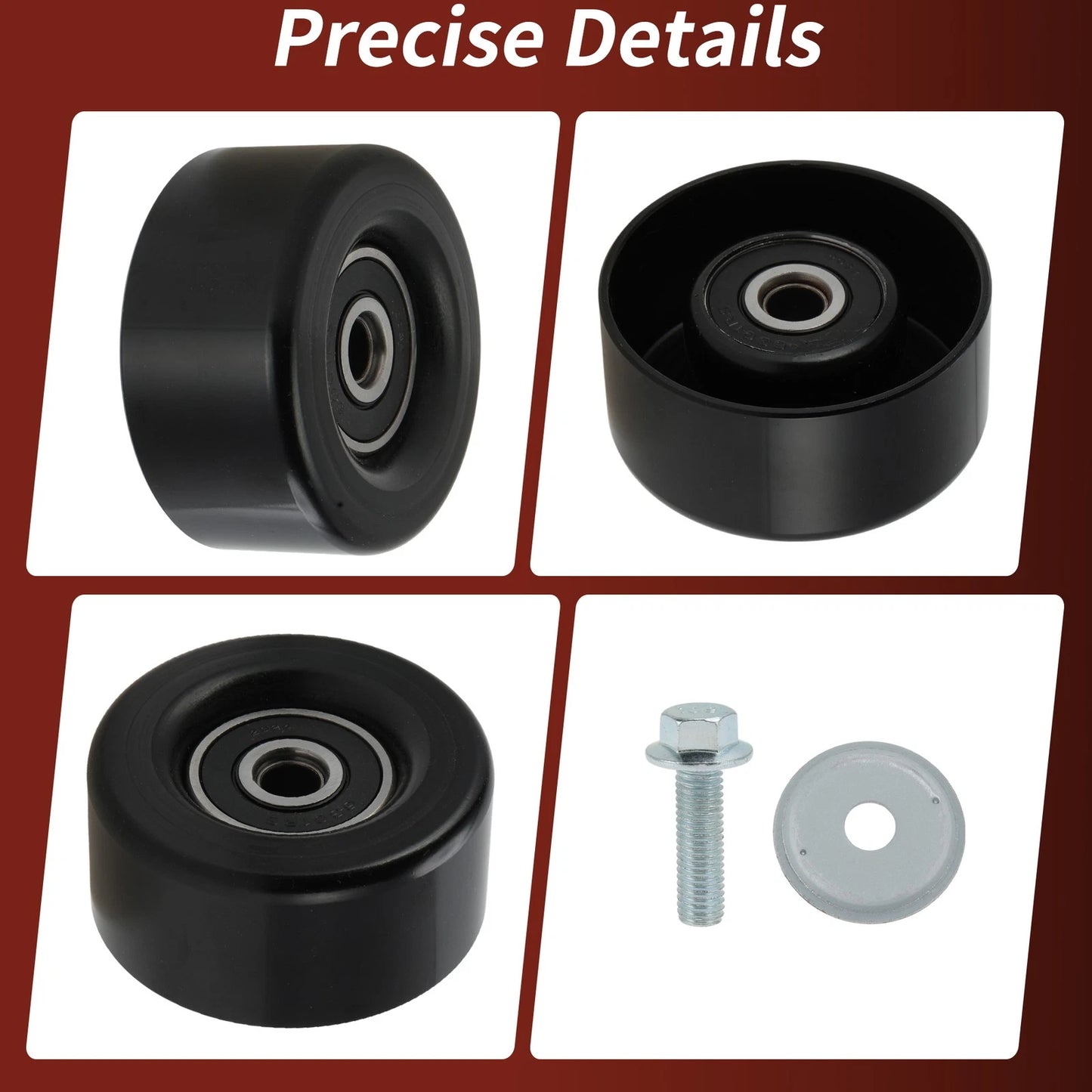 Accessory Drive Belt Idler Pulley for Toyota RAV4, Sienna, Lexus (2001-2023)
