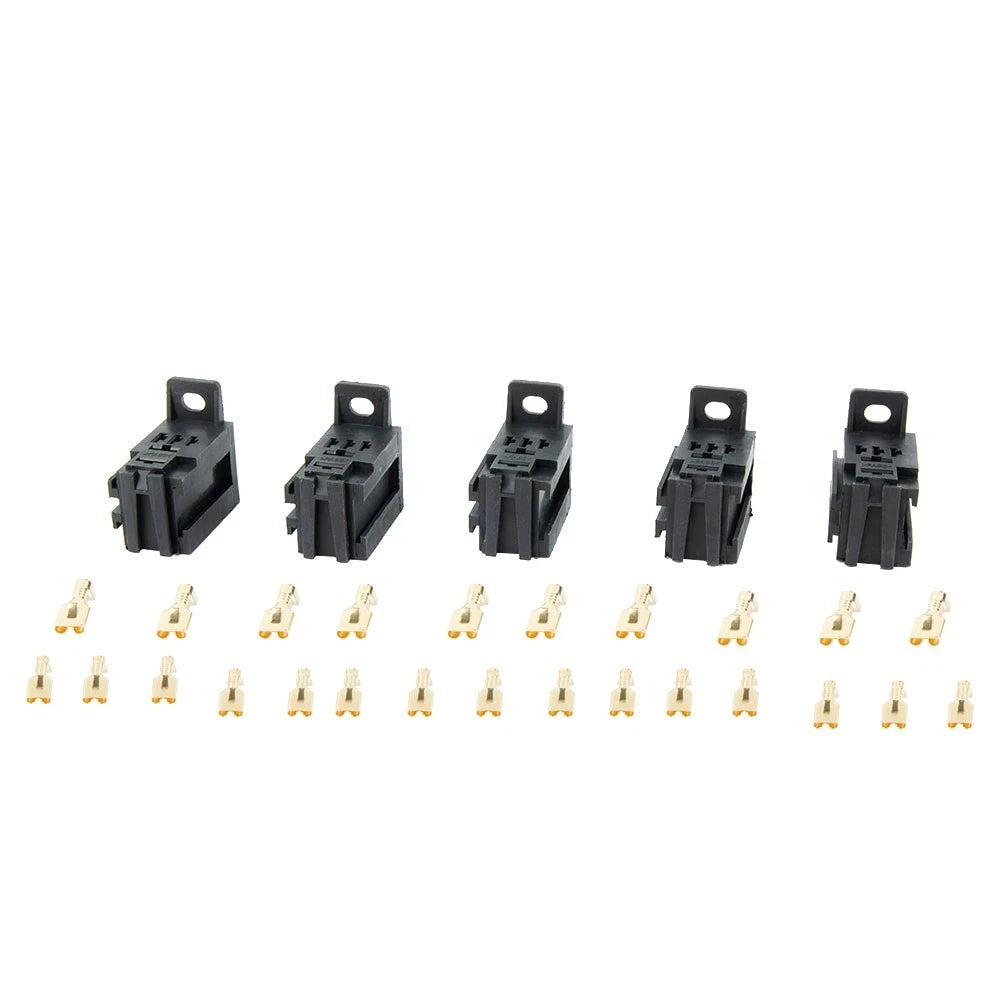 5pcs 12V/24V 60AMP 5-Pin Relay Socket