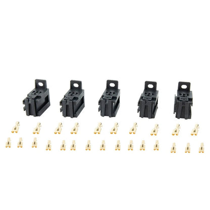 5pcs 12V/24V 60AMP 5-Pin Relay Socket