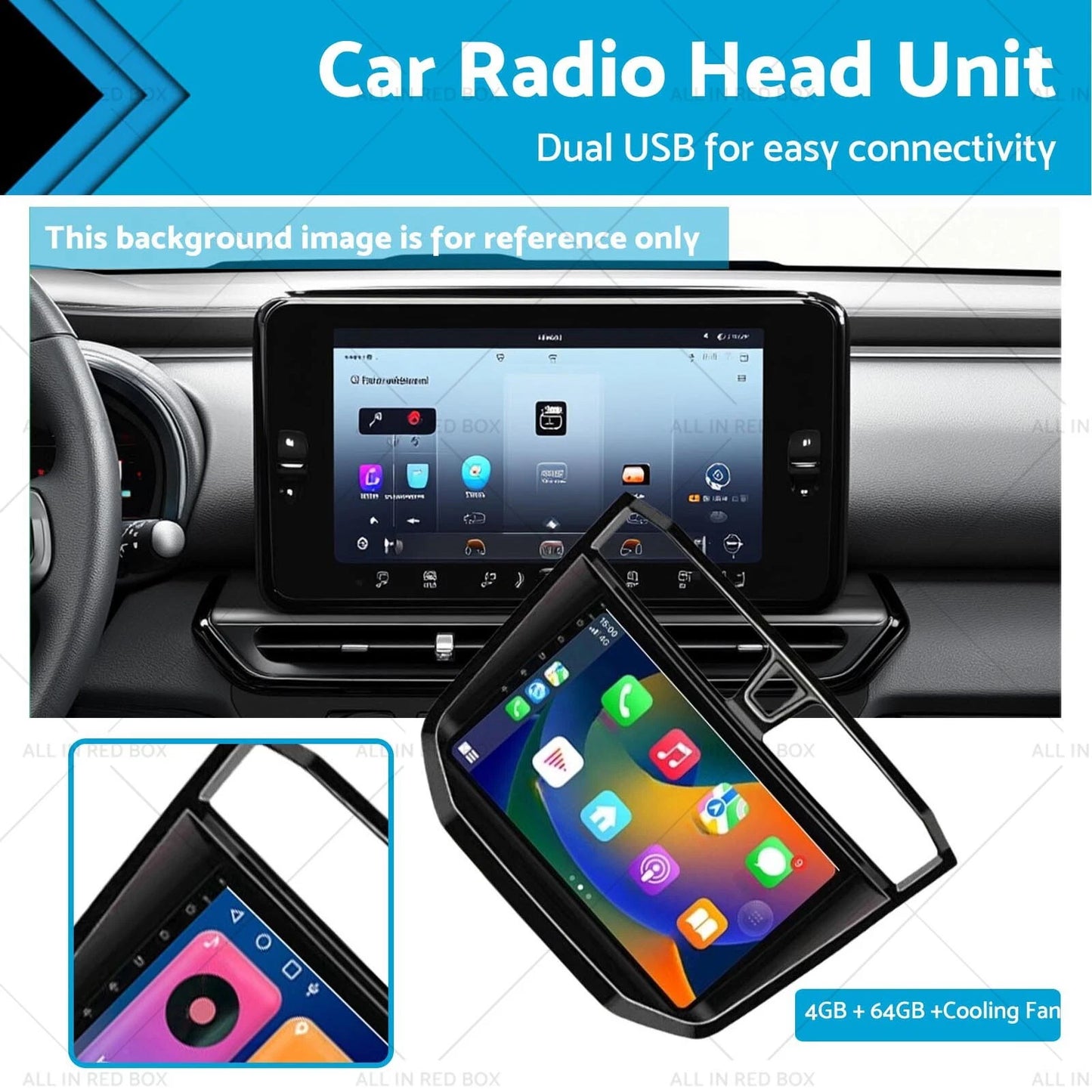 Carplay 4-64G Android13 Car Stereo Radio GPS for LDV T60 T70 (2017-2020)