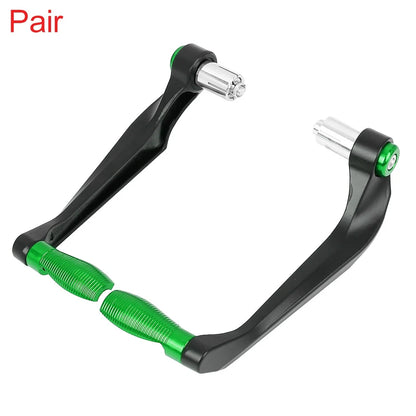 1 Pair 22mm Brake Clutch Lever Protector Hand Guard Green for Motorcycle