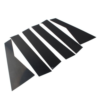 6 x Bright Black Car Window Pillar Posts Trims for Dodge Journey (2009-20)