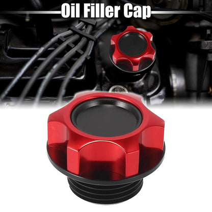 Red Aluminum Alloy Gas Engine Oil Filler Cap Cover for Toyota Camry (2007-2011)