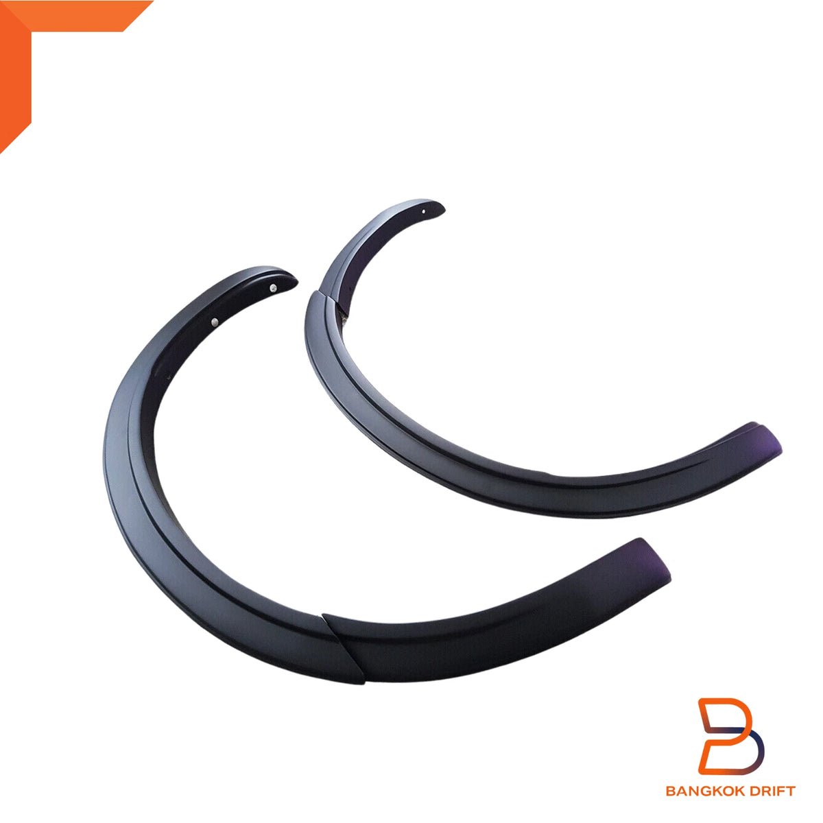 Front Slim Matte Black Fender Flare Arch for Isuzu D-Max Ute (2020-2023)