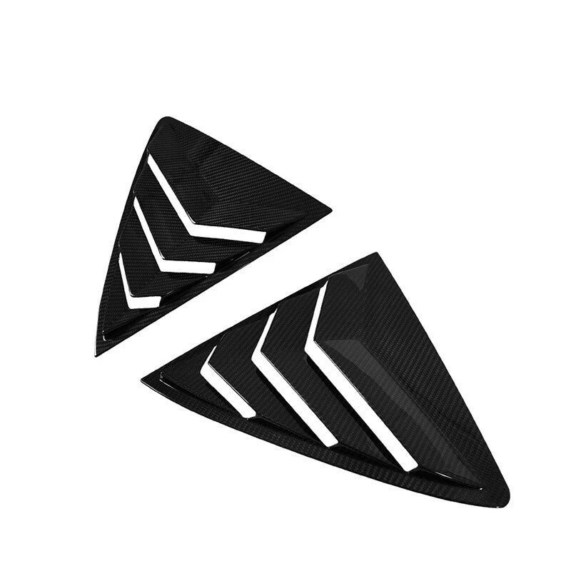 DRY Carbon Fiber Rear Side Window Louver Shutter Trim For Toyota GR Corolla 23+
