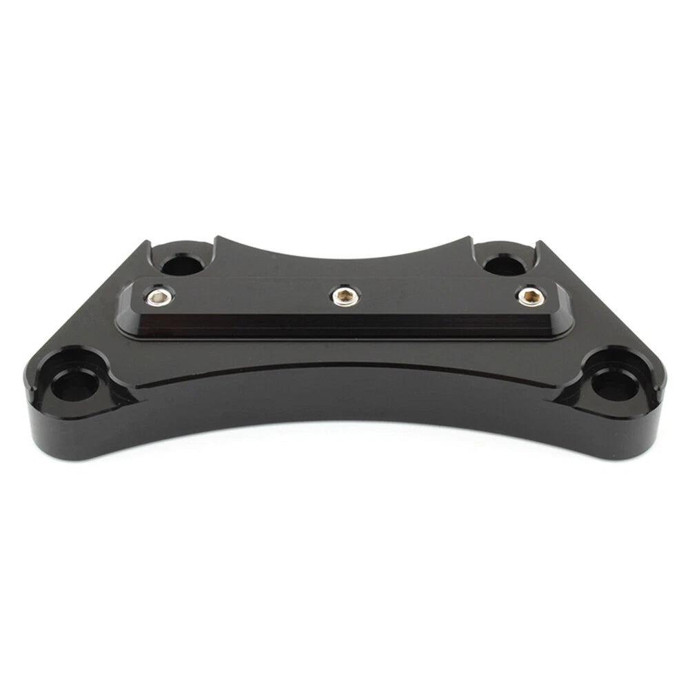 3-Hole Black 1" Handlebar Risers Top Clamp for Harley Touring (1997-2019)