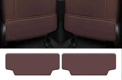 2 x Black rear seat anti kick pad trim cover for Hyundai Palisade (2020–2025)