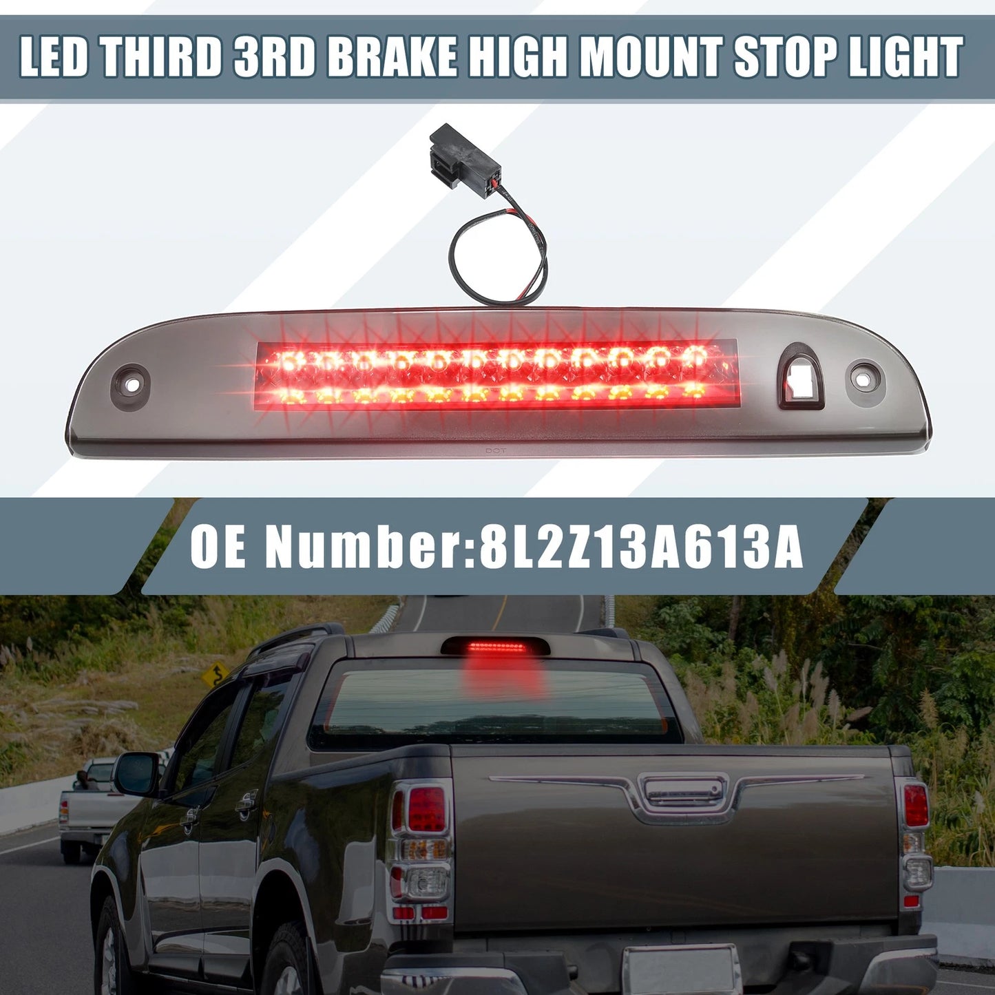 High Mount Stop Light  Smoked Lens for Ford Escape (2008-2012)