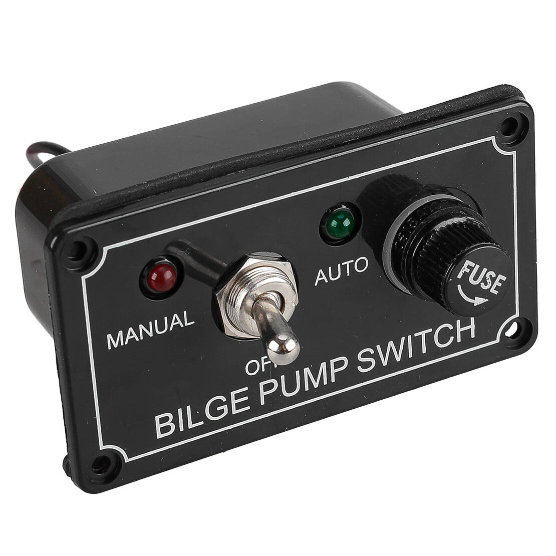 3 Way Bilge Pump Auto Off Manual Rocker Toggle Switch Panel for RV