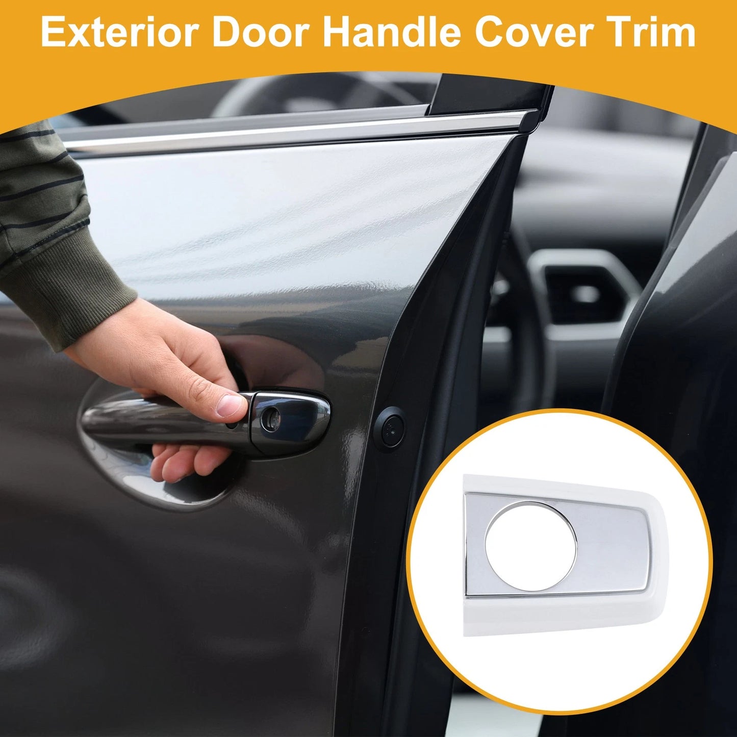 2 x Exterior Door Handle Cover Trim for Buick Regal LaCrosse Encore