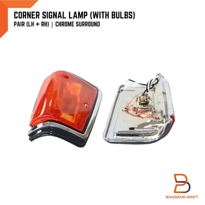 Chrome Front Corner Signal Lamp Light for Nissan Datsun 720 (79-87)