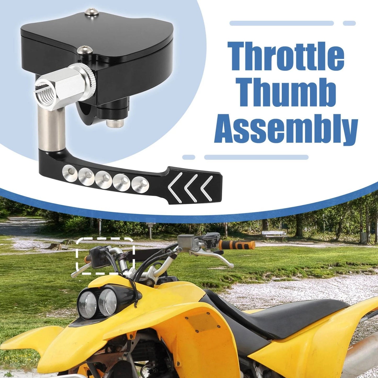 Thumb Throttle Assembly / 7/8 Inches for Yamaha Banshee 350 Blaster 200 YFZ450