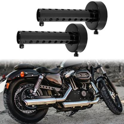 Exhaust Silencer Muffler Pipe / 2 x 60mm / for Universal Motorcycle