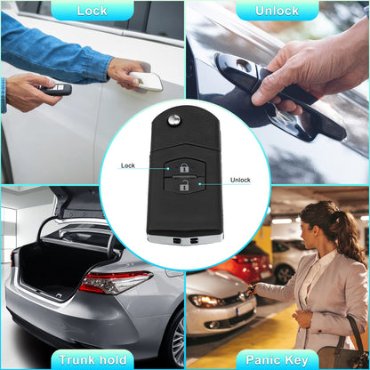 Key Fob Case Shell Cover for Mazda (2004-2010)