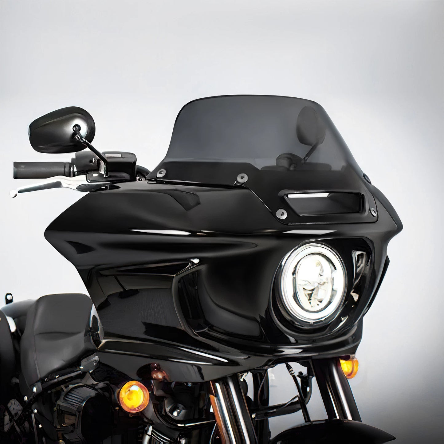 Front Headlight Fairing Windshield for Harley FXLRST Low Rider ST (22-25)