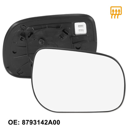Heated Right Side Mirror Glass with Backing Plate for Toyota RAV4 (2013-2018)