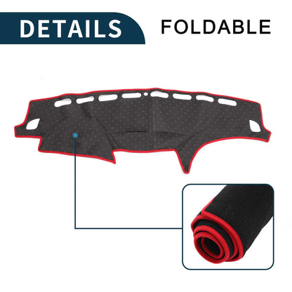 Dash Cover Mat for Subaru Forester SH Series (2007-2012) Black Red