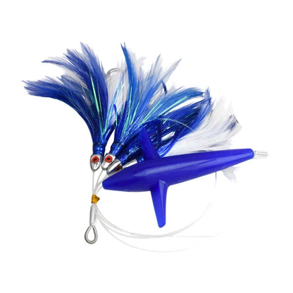 Steel Hook Tuna Lure Feather Trolling Skirt for Boat Big Game Fishing