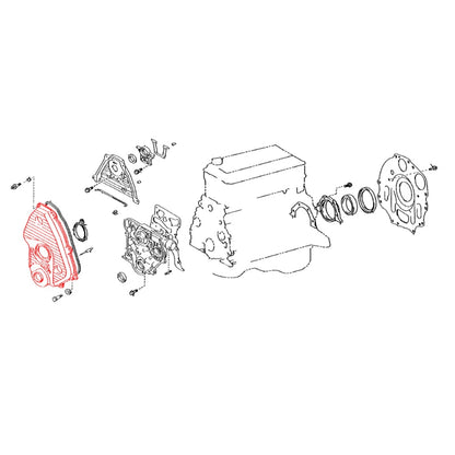 Timing Chain Belt Cover for Toyota 5LE 2005-2012