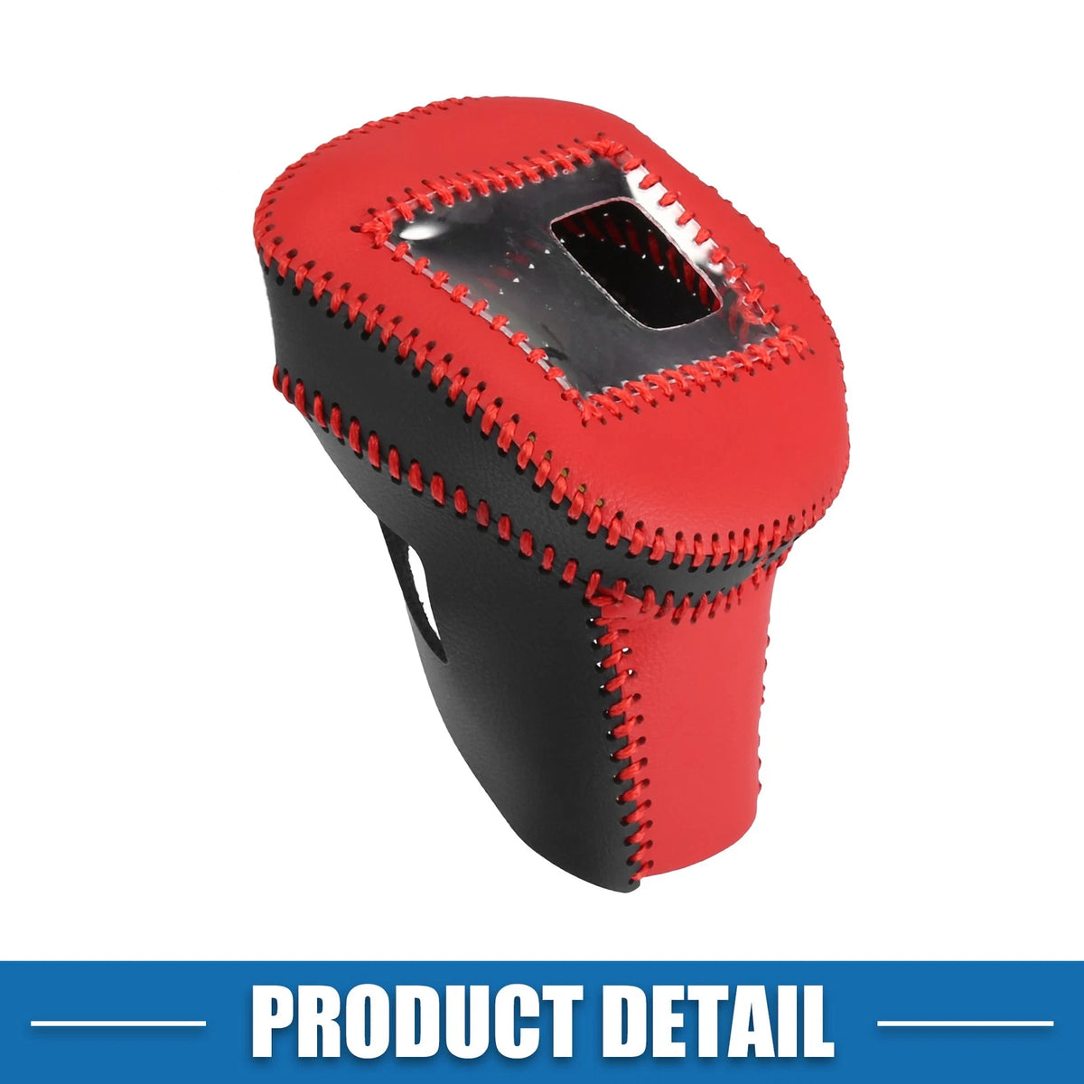 Gear Shift Knob Cover for Nissan Rogue 2021-2023 Black Red