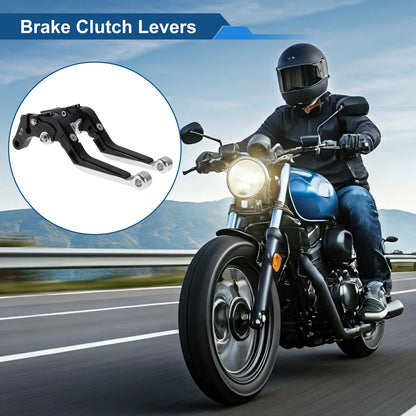 Adjustable Brake Clutch Levers for Suzuki GSXR150 (2017-2020) Silver Tone