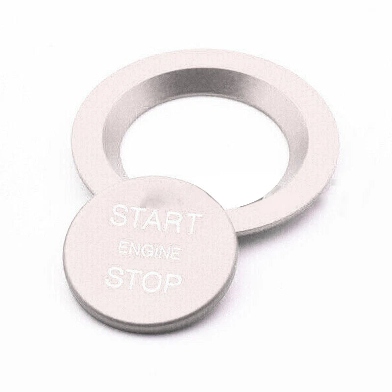 Silver Engine Start Stop Button Cover Trim for Jaguar XE F-Type F-Pace