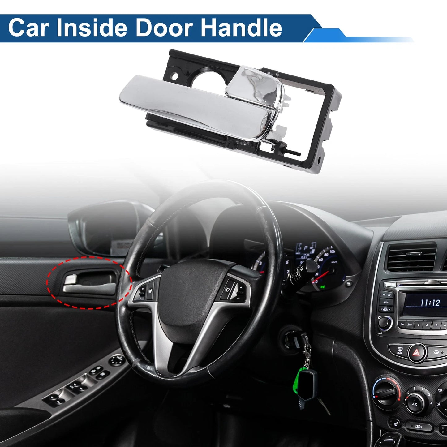 Driver Side Interior Door Handle for Kia Rio (2007-2011)