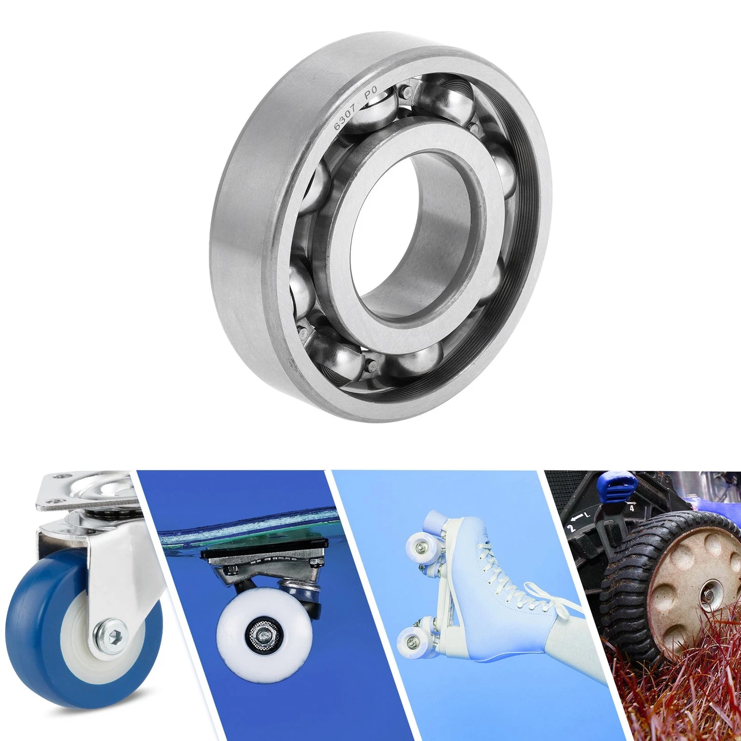 6307 Deep Groove Ball Bearings 35x80x21mm for Scooter Skateboard Wheel