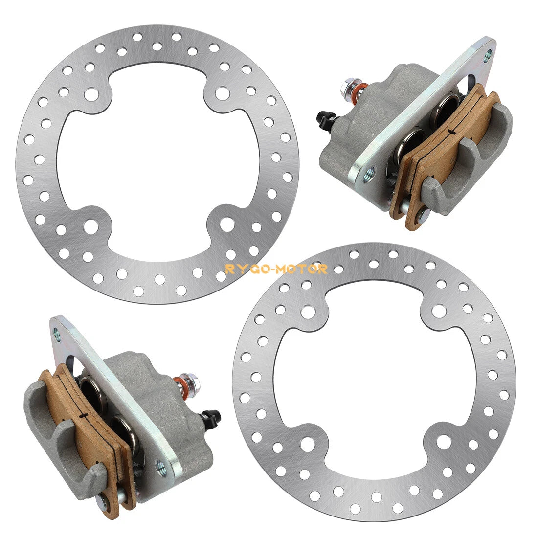 2 x Brake Caliper and Disc Rotor for Polaris RZR 800 EFI (2008–2014)