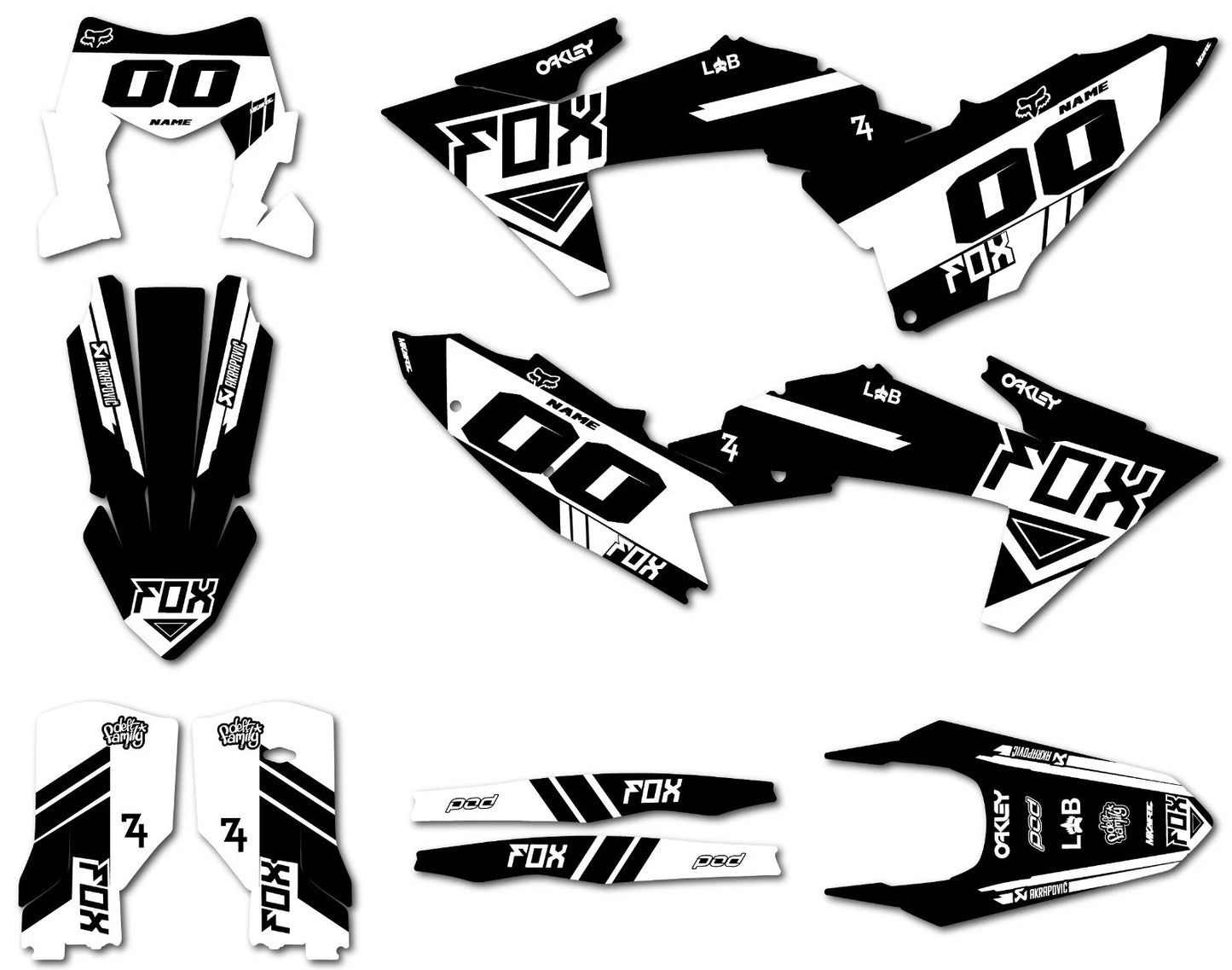 Glow Blastyle Stickers Decal Kit for KTM EXC (2024)