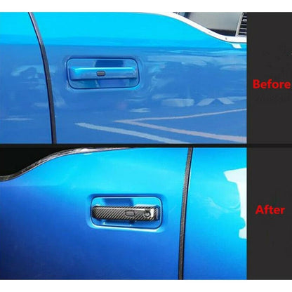Carbon Fiber Door Handle Trims Covers for Ford F-150 F150 (2015-2020)