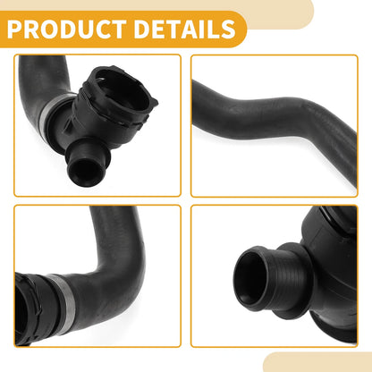 Radiator Hose for BMW X1, X2 (2016-2020, 2018-2019) - Rubber Black