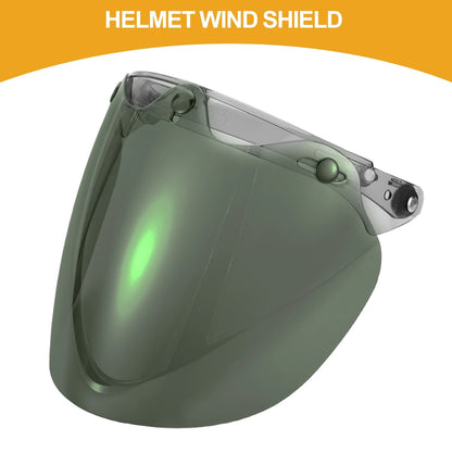 1pc Universal Helmet Wind Shield for Motorcycle Helmet Visor Black Brown