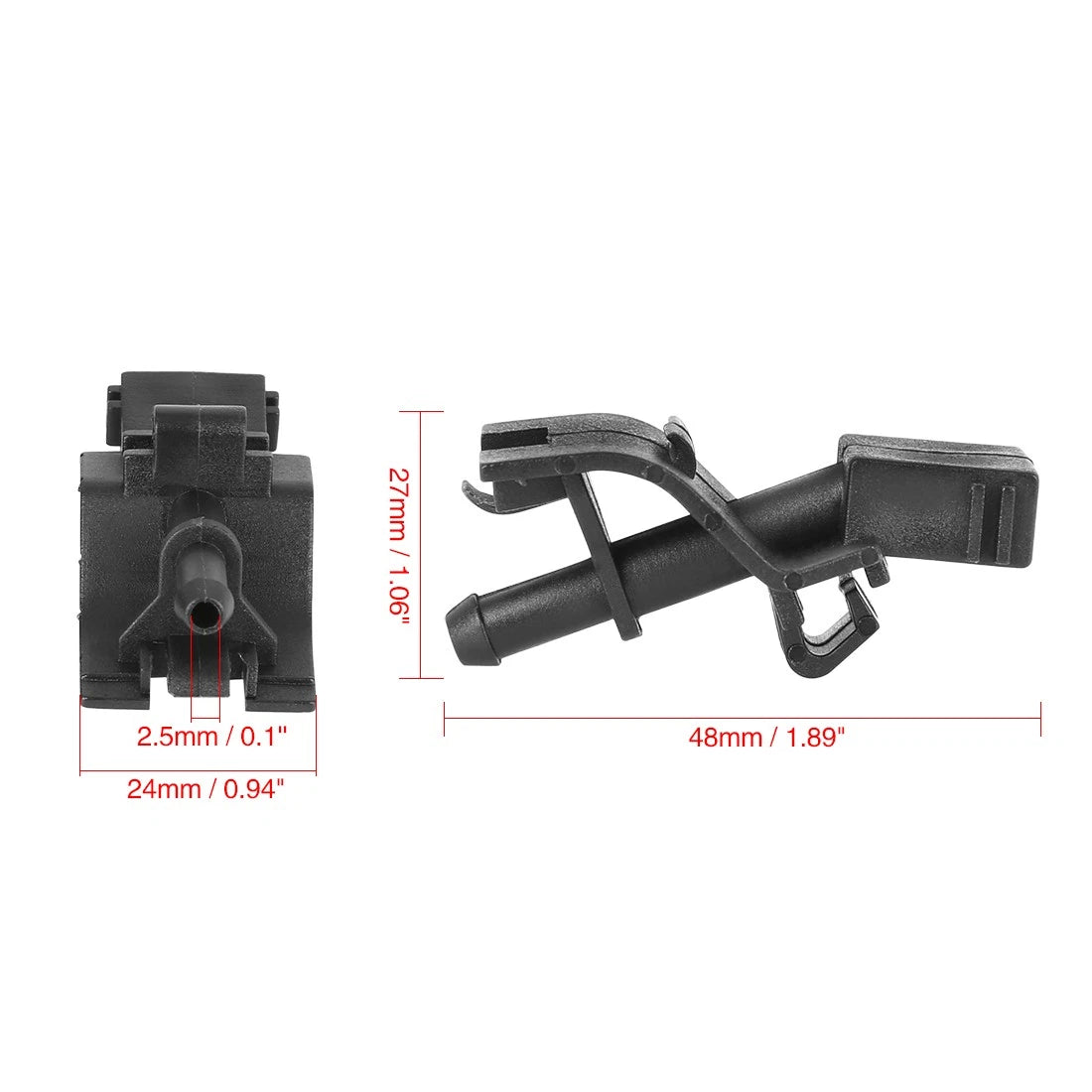 2 x Windshield Washer Nozzle Jet Spray for Toyota Corolla Camry