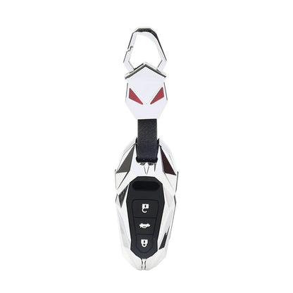 Silver Key Fob Case Cover for Audi A3 A6 A7 A8 Q7 Q8 S6 S7 S8 e-tron